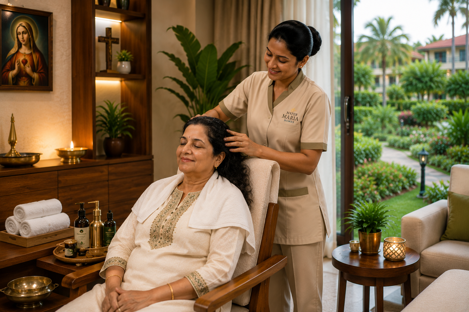 Ayurveda wellness spa at Mater Maria